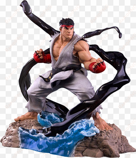 ryu v-trigger statue - street fighter toys png