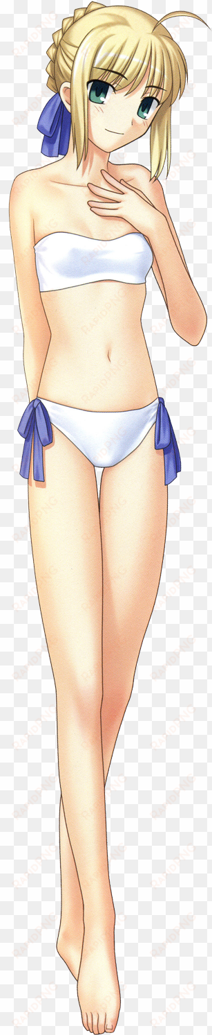 saber swimsuit - rin and saber swimsuit