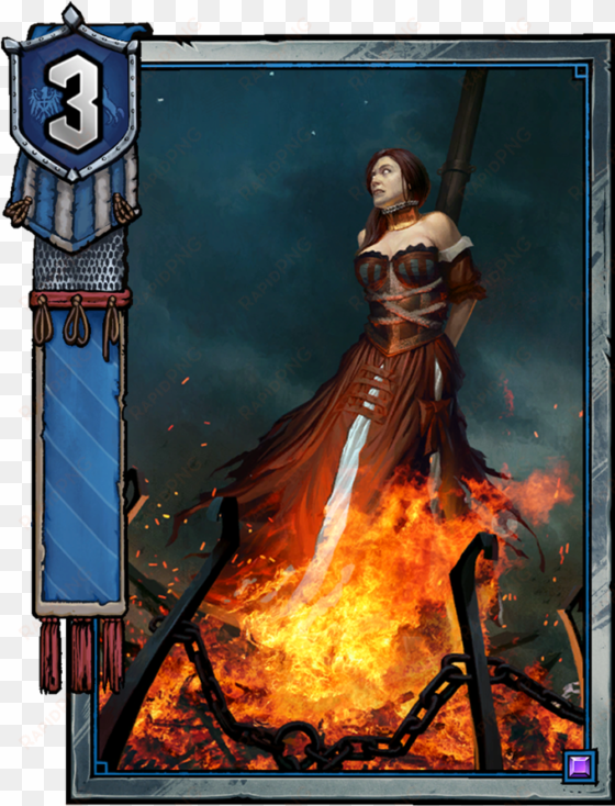 sabrina glevissig - witch hunter card gwent