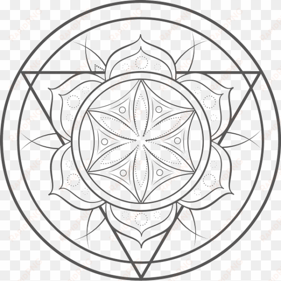 Saciconwb - Sacred Geometry Clear Background transparent png image