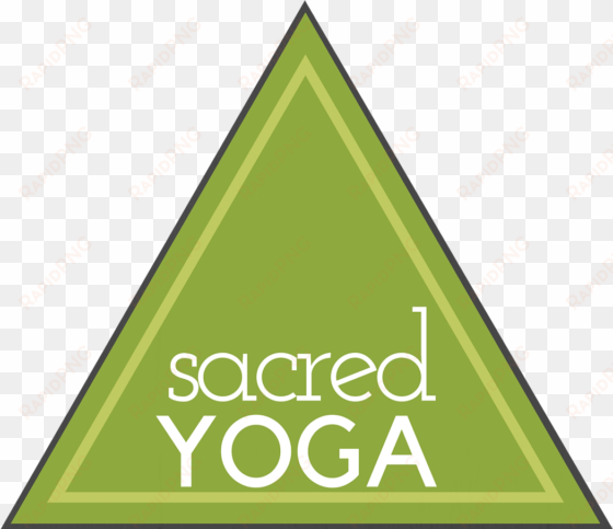 sacred yoga logo triangle - you cant be everything to everyone