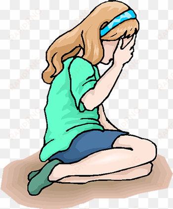 sad girl sitting - png girl crying cartoon