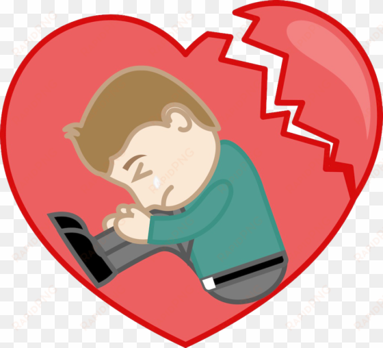 sadness clip art crying man transprent png - broken heart sadness sad