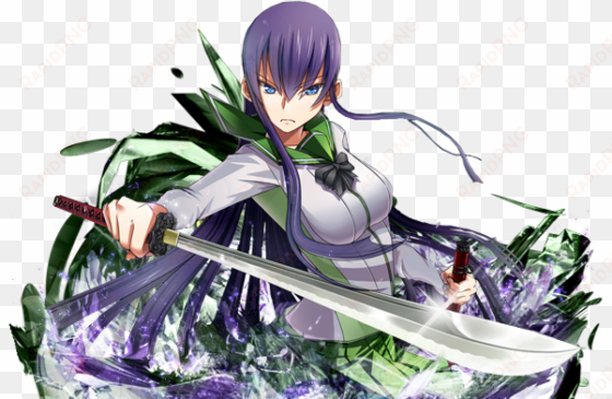 saeko busujima the high school of the dead - hot female anime character