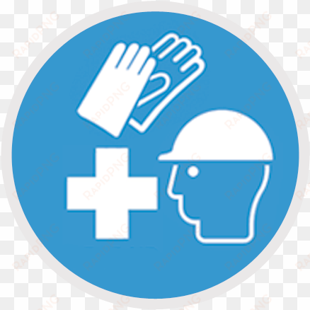 safety icon clipart - wear safety helmet signage
