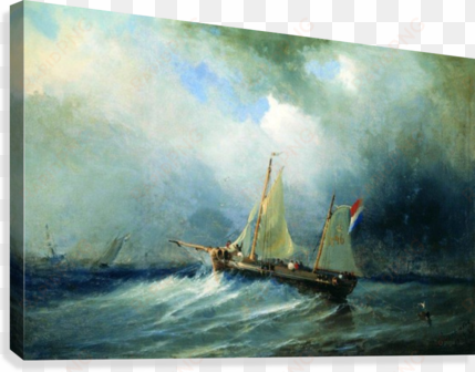 sailboat in the sea canvas print