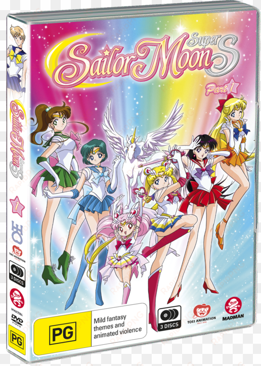 sailor moon super s part 1 (eps 128-146) - high end wall scroll: sailor moon super s - group