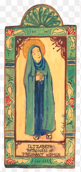 saint elizabeth retablo wall hanging - saint