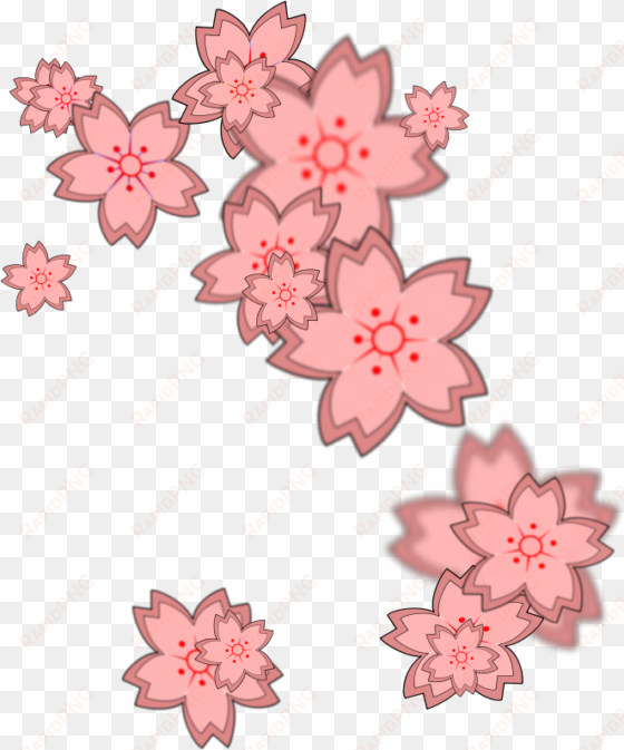 sakura sakuras flower flowers cherry cherryblossoms - cherry blossom petals clipart