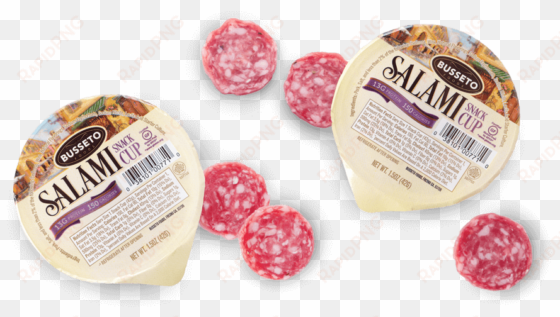 Salami Snack Cup Product Example - Busseto Salami Snack Cups transparent png image
