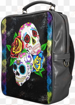 sale day of the dead theme print leather backpack for - interestprint custom sugar skull hand towel bath bathroom