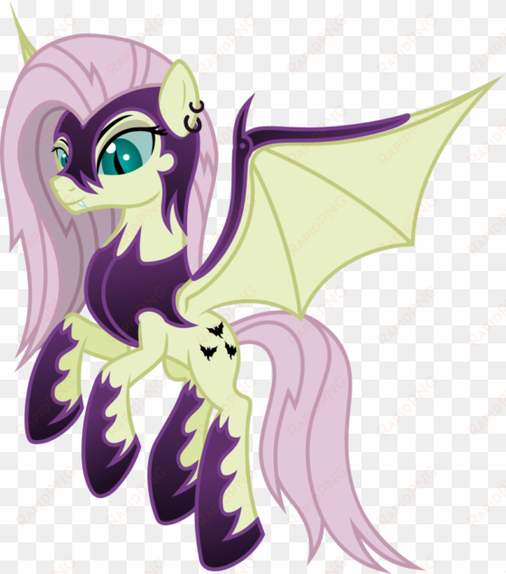 salemcat, bat pony, corrupted, ear piercing, earring, - mlp wing piercings