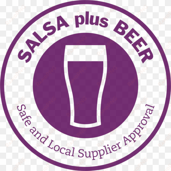 salsa-plus beer icon - safe and local supplier approval