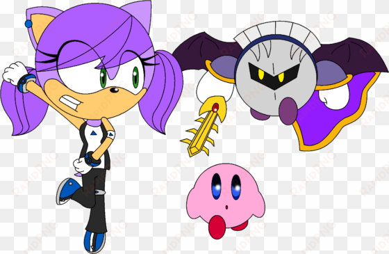 sam, kirby & meta knight