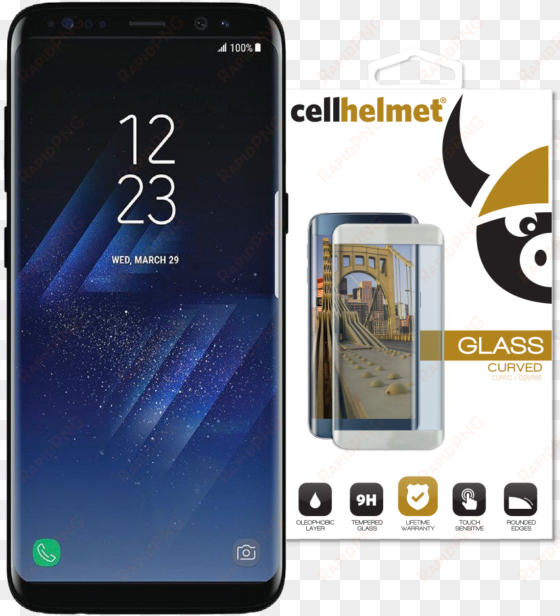 samsung galaxy s9 3d curved tempered glass by cellhelmet - gadget guard original edition screen protector for