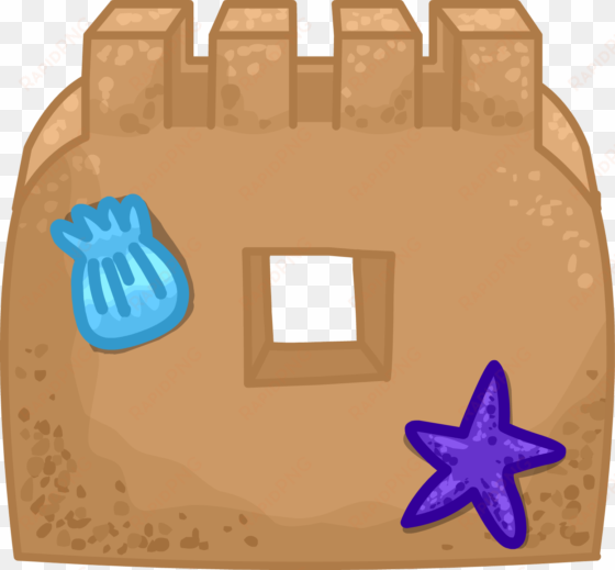 sand castle wall - club penguin sand