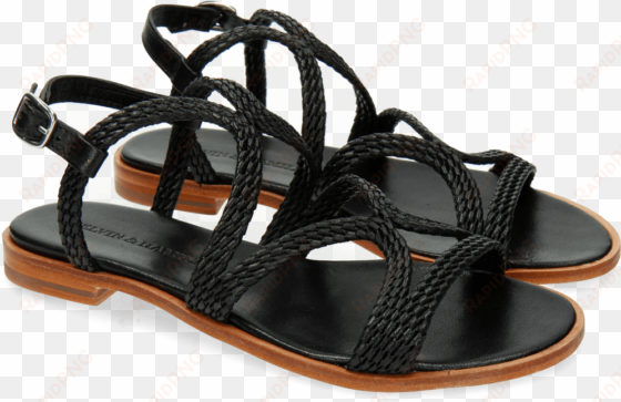 sandals sandra 28 woven mesh black - damen sandaletten melvin & hamilton damenschuh