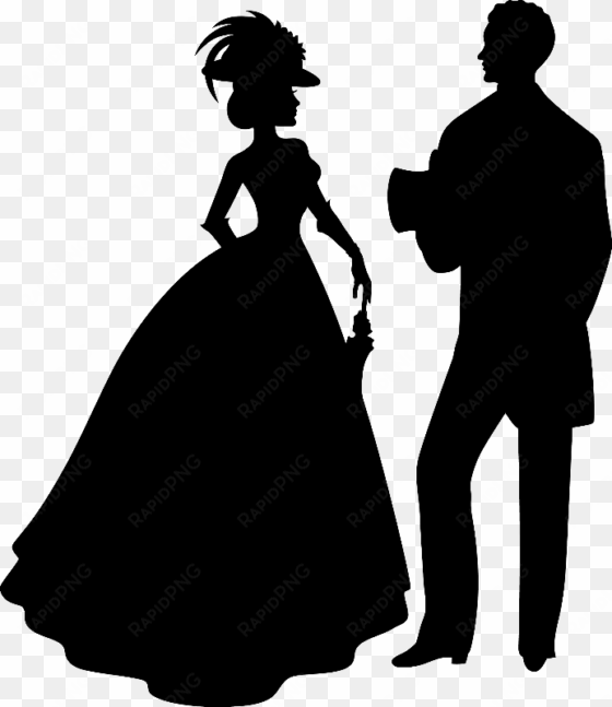 sandra byrd - silhouette of victorian couple