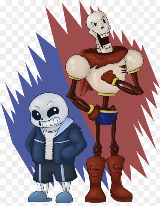 sans and papyrus by kikichan - drawing