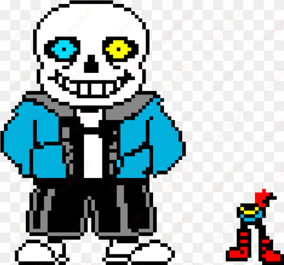 sans battle sprite colored