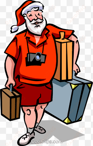 santa going on vacation - santa vacation png