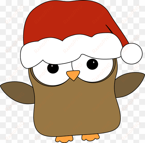 santa hat clipart png new calendar template site - owl wearing a santa hat