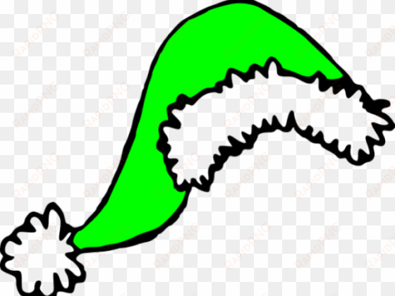 santa hat clipart snata - green christmas hat png