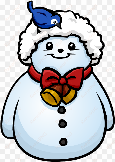 santa hat snowman furniture icon id 586 - club penguin snowman