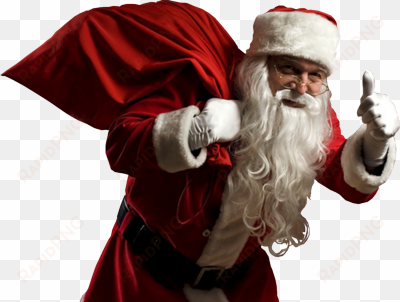 Santa With Bag Psd - Christmas Thumbs Up Gif transparent png image