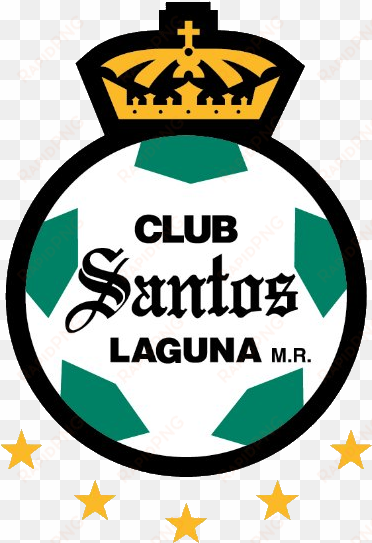 santos 5 estrellas - logo santos laguna png