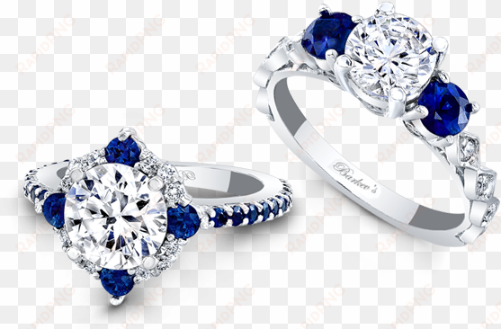 sapphire engagement rings - wedding ring blue png