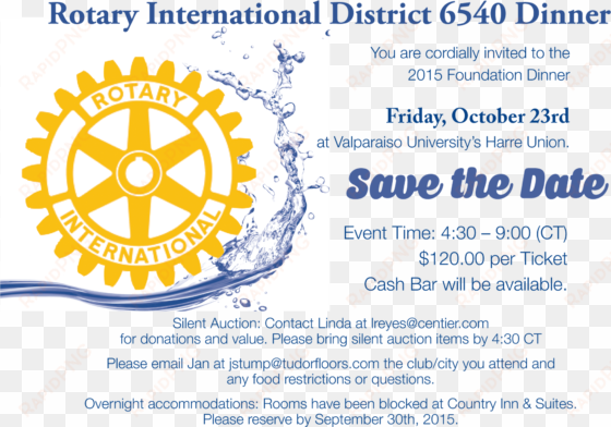 save the date for the rotary district 6540 foundation - rotary international