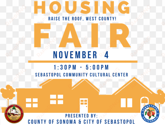 save the date housing fair - graphic design