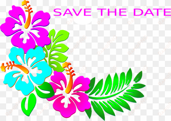 save the date luau clip art - luau clipart