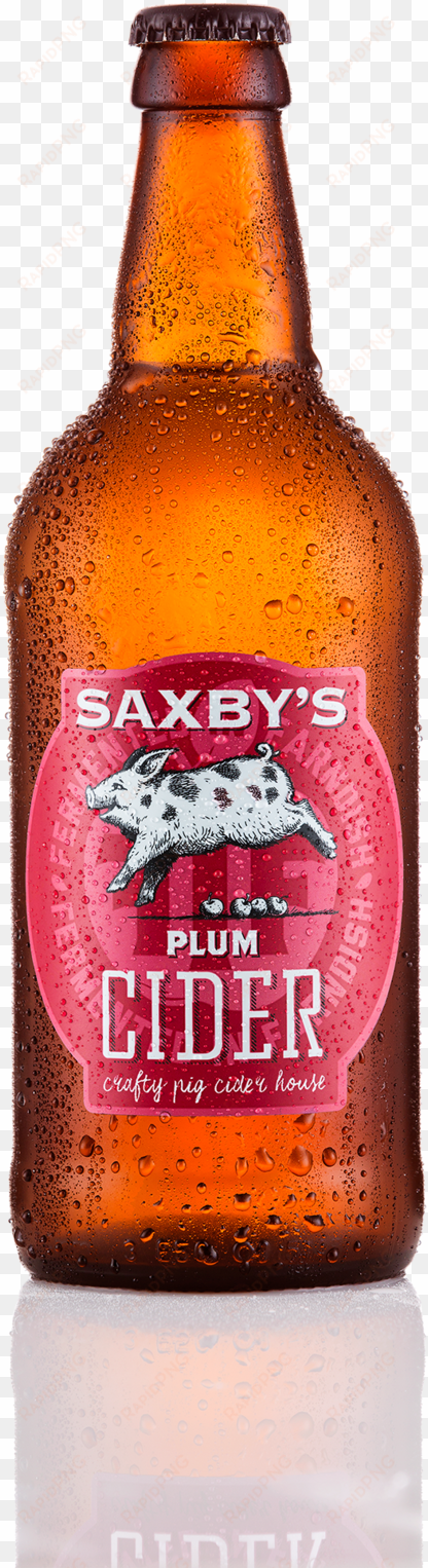 saxbys cider plum bottle