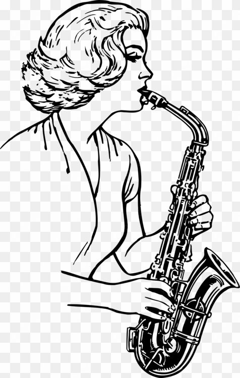 saxophone drawing musical instruments jazz free commercial - drawing of musical instruments
