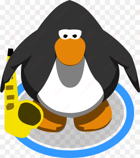 saxophone ingame - png - red penguin club penguin