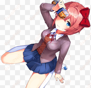 sayori crayon scene render by erzajuliarinne-dc616xc - sayori crayon scene