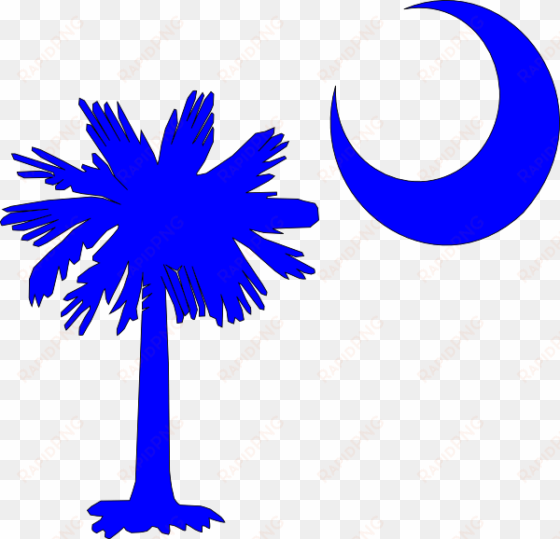 sc palmetto tree blue right side moon svg clip arts