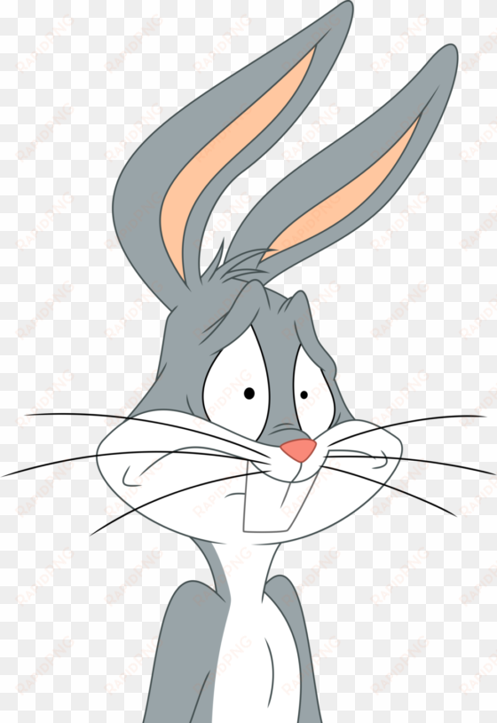 scared bugs bunny - scared rabbit cartoon png