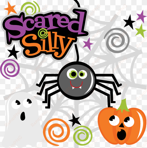 Scared Silly Svg Files Spider Svg File Ghost Svg Cut - Ghost Miss Kate's Cuttables Halloween transparent png image