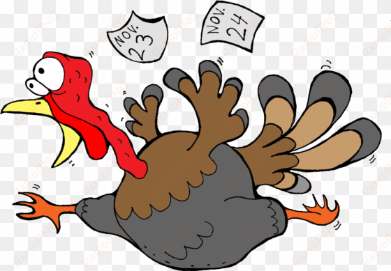scared thanksgiving turkey clipart - scared turkey png