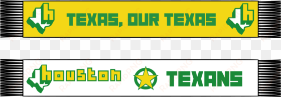 Scarf Houston Texans - Green And Yellow transparent png image