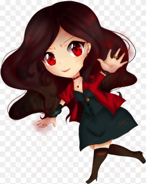scarlet witch chibi by kunomi - marvel chibi scarlet witch