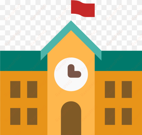 school building icon - school icon vector png