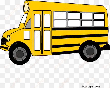 school bus side view, free clip art - school bus