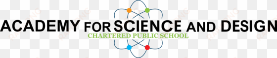 school logo - academy for science and design nashua nh