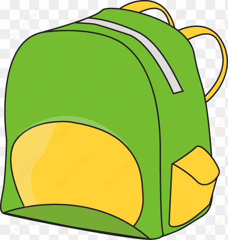 school supplies clip art - backpack art clip
