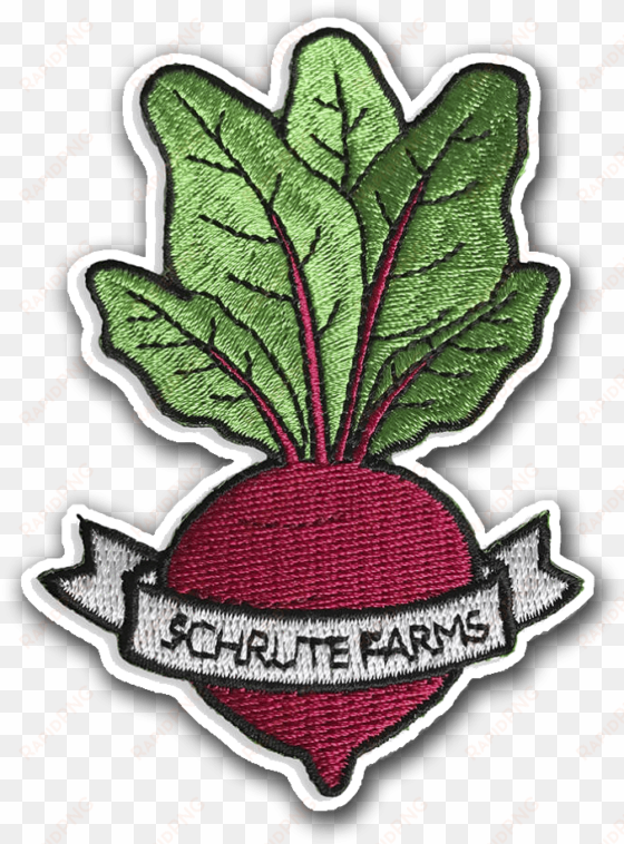 schrute farms embroidered beet - farm