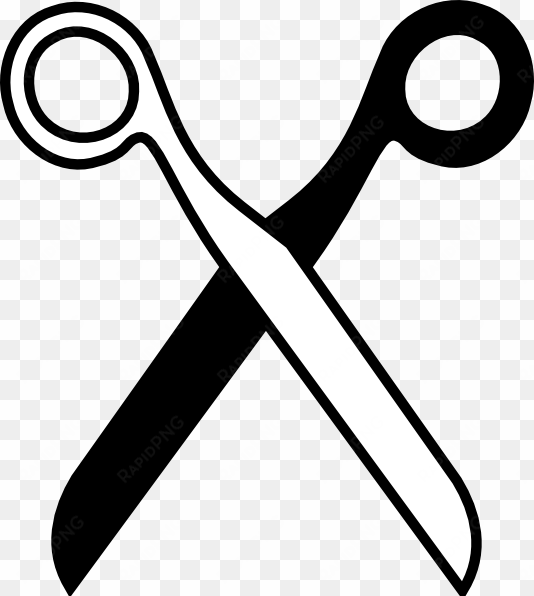 scissors black & white clip art at clipart - black and white scissors